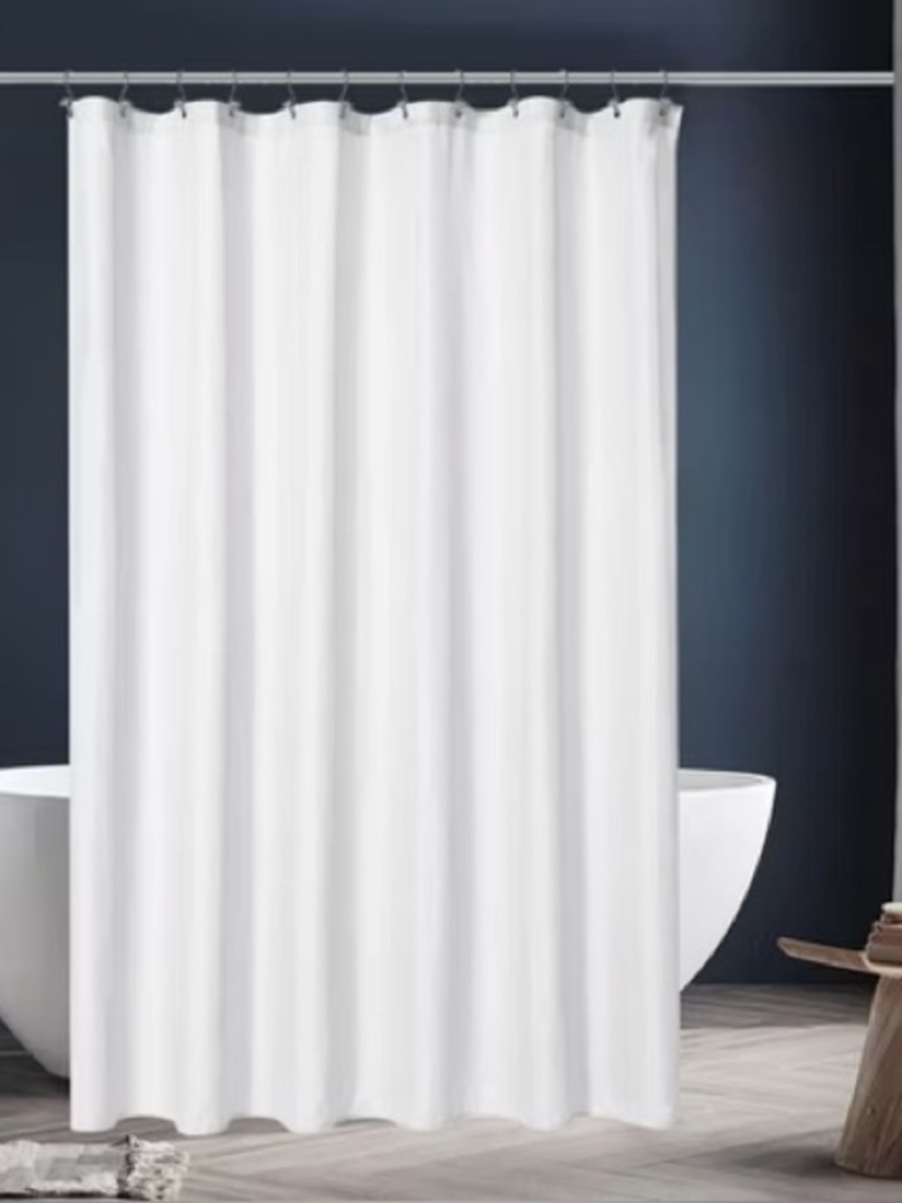 Made by Design Shower Curtain Liner White Fabric